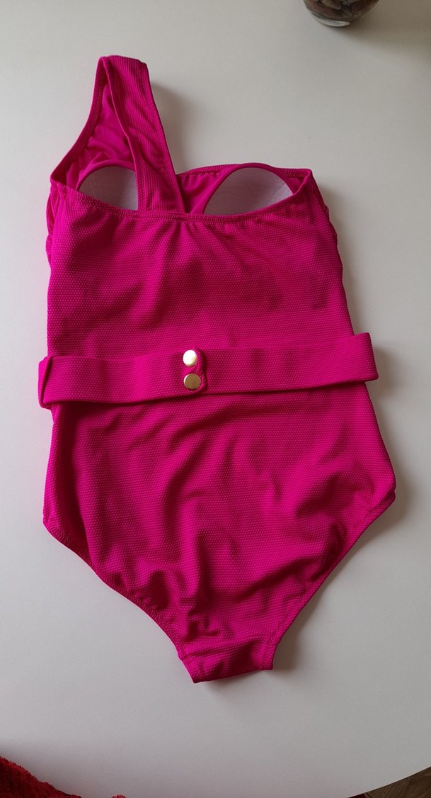 Pembe Kemerli Askılı Mini Mayo - Görsel 4