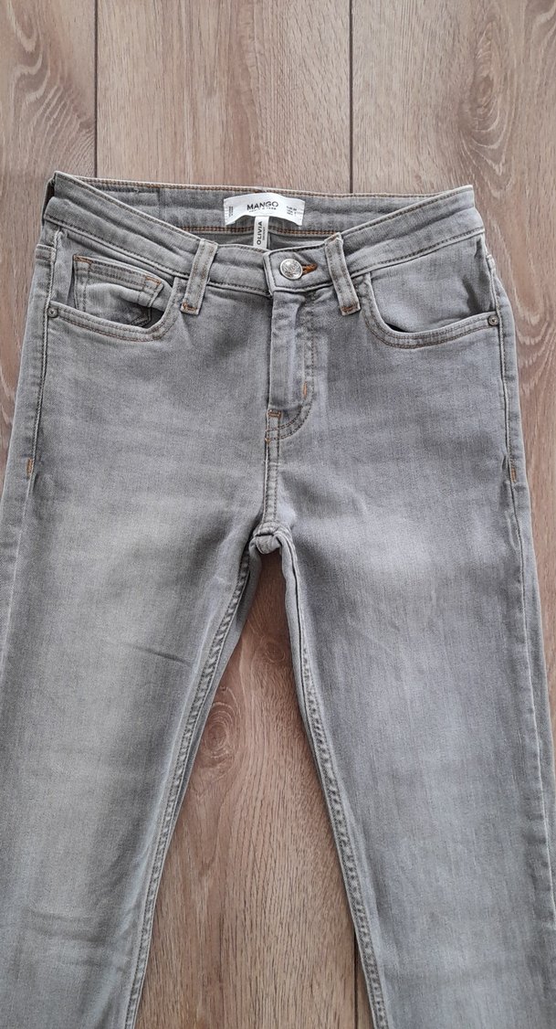 Gri Kadın Denim Jean - Görsel 2