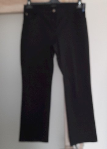 Siyah Kemerli Kadın Pantolon - Görsel 2