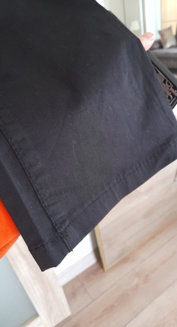 Siyah Kemerli Kadın  Pantolon - Görsel 3