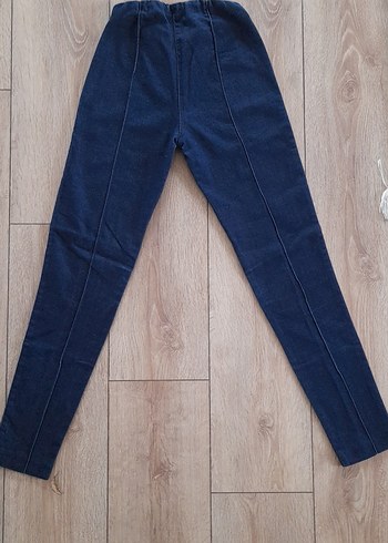 Kadın Lacivert Elastik Bel Denim Pantolon - Görsel 3