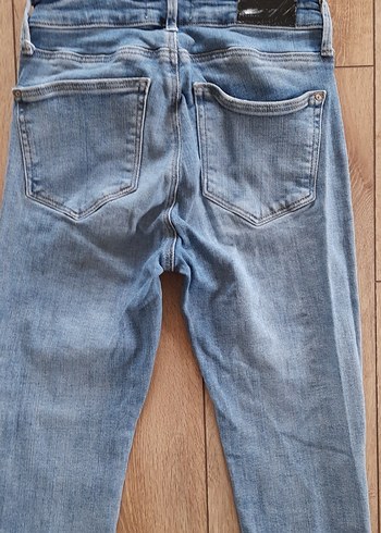 Mavi Normal Boy Kadın Denim Pantolon - Görsel 4