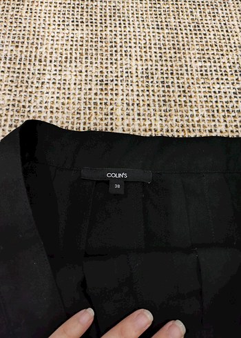 Colin's Siyah Pilili Mini Etek