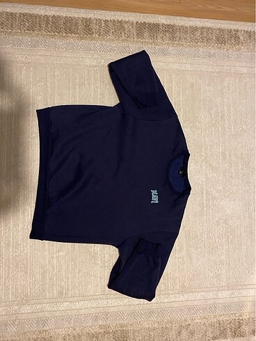 Diğer Mavi baskılı sweershirt
