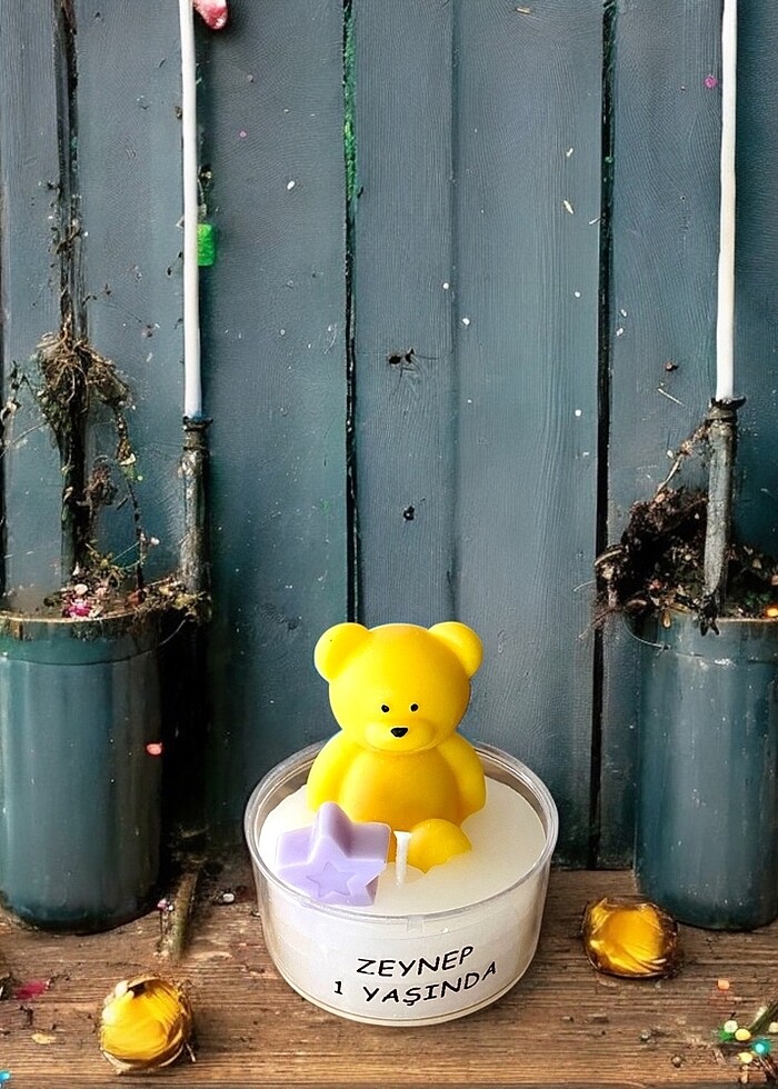 Ayıcık Hediyelik Mum - Görsel 4