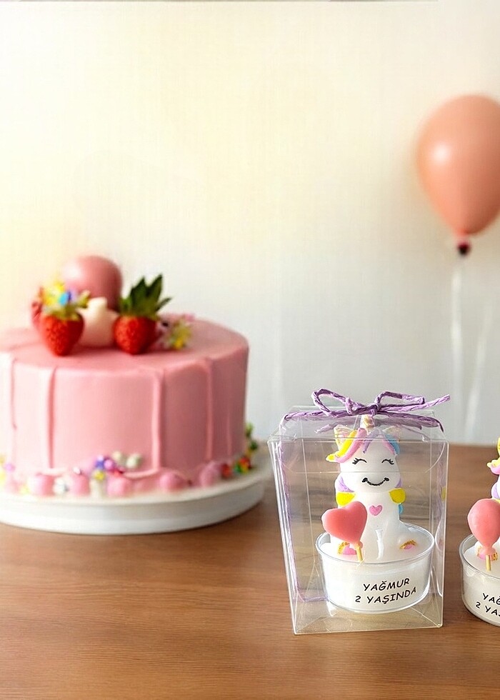 Unicorn Hediyelik Mum - Görsel 2