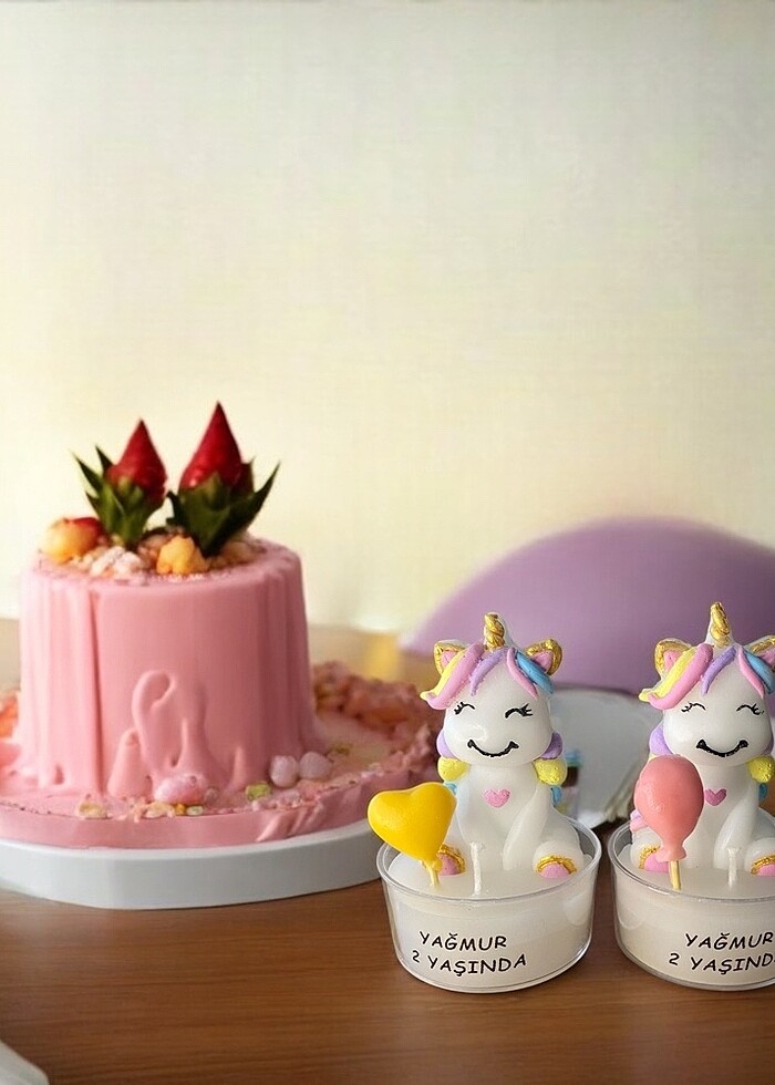 Unicorn Hediyelik Mum - Görsel 4