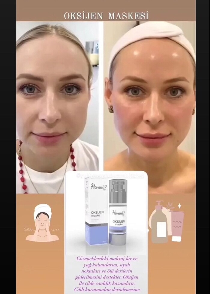 Homm Bitkisel Oksijen Maske - Görsel 5