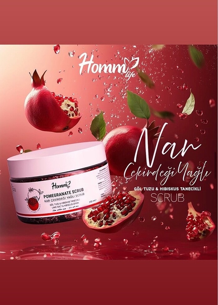 Nar Çekirdeği Yağlı Bitki Tanecekli Scrub - Görsel 3