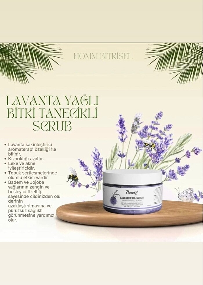 Lavanta Yağlı Bitki Tanecikli Scrub - Görsel 2