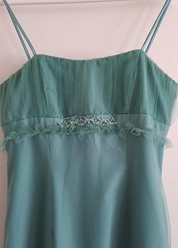 40 Beden yeşil Renk Mezuniyet elbise/ Abiye elbise 