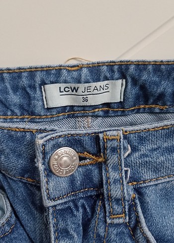 LC Waikiki Kadın Lacivert Midi Kot Etek