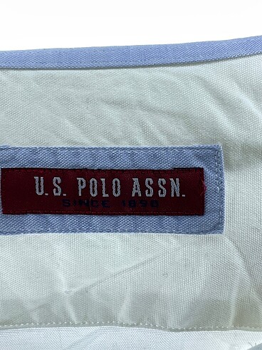 42 Beden beyaz Renk U.S Polo Assn. Gömlek %70 İndirimli.