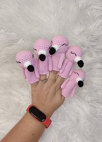 Flamingo parmak kukla