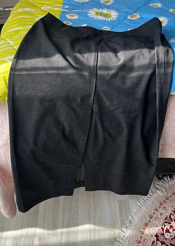 Zara Kadın Siyah Uzun Kalem Etek yırtmalı L beden