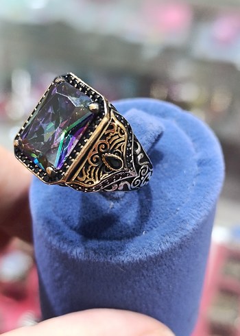 Beden GÜMÜŞ YÜZÜK MİSTİK TOPAZ TAŞLI