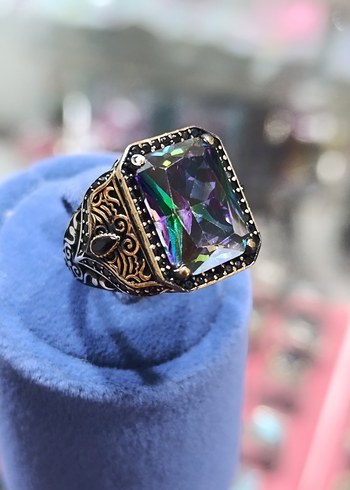 GÜMÜŞ YÜZÜK MİSTİK TOPAZ TAŞLI