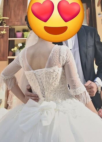 m Beden beyaz Renk Özel Tasarım Gelinlik