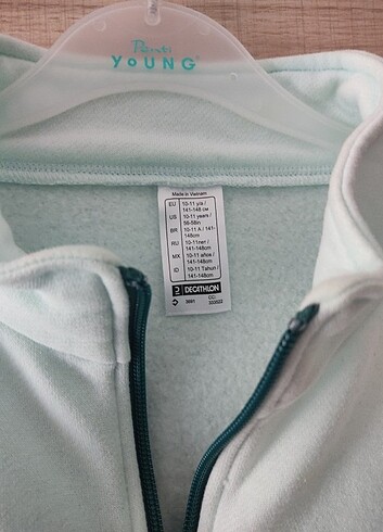 Decathlon 10-11 yaş kız çocuk polar takımı