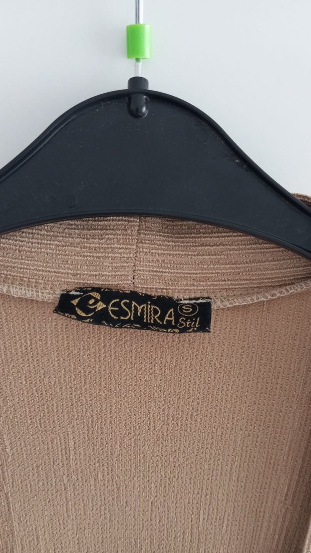 Bej Uzun Keten Salaş Hırka - Görsel 2