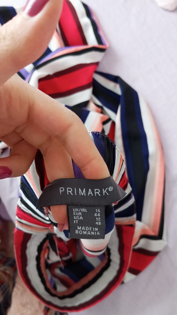 Renkli Çizgili Kadın Bol Kesim Pantolon - Görsel 2