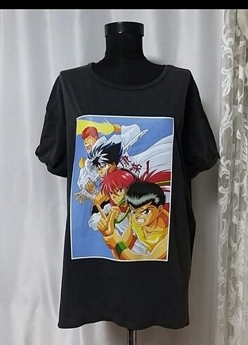 Anime baskılı tshirt