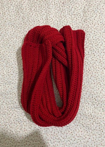 el örmesi bordo atkı - Görsel 2