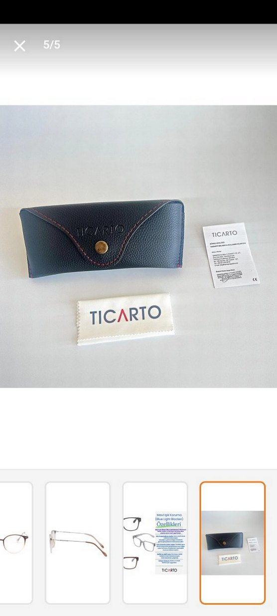 ticarto mavi ışık korumalı kadın kahverengi Şeffaf Gözlük - Görsel 5