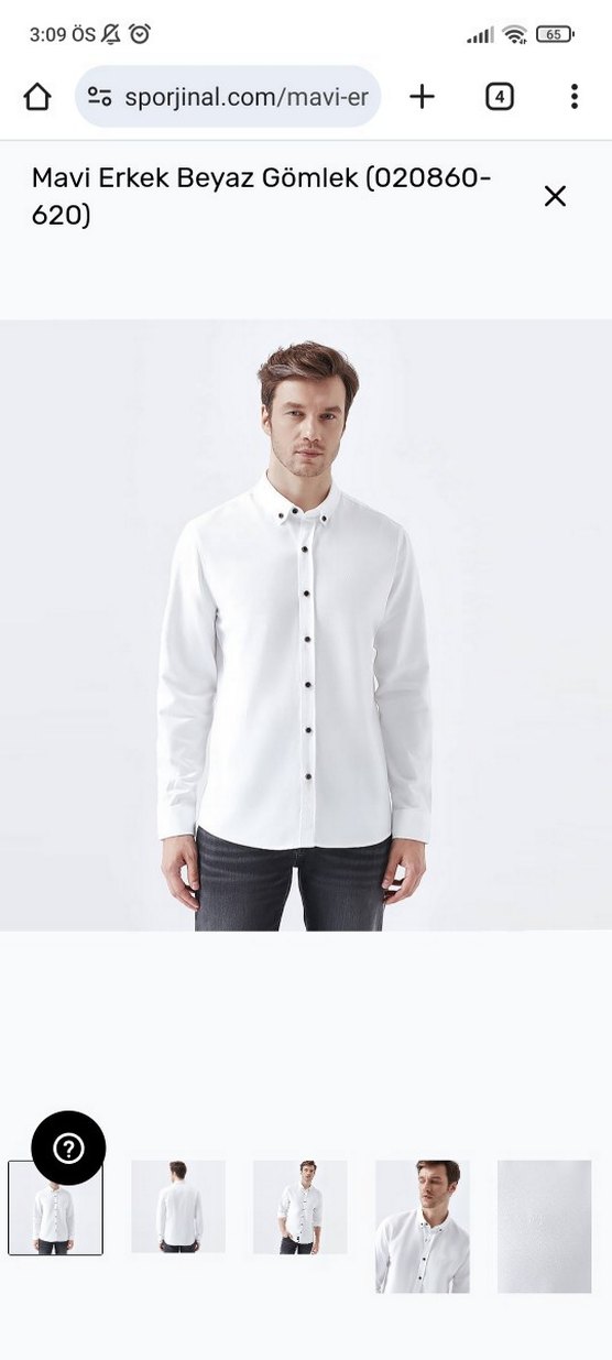 Regular Fit Beyaz Uzun Kollu Erkek Gömlek - Görsel 2