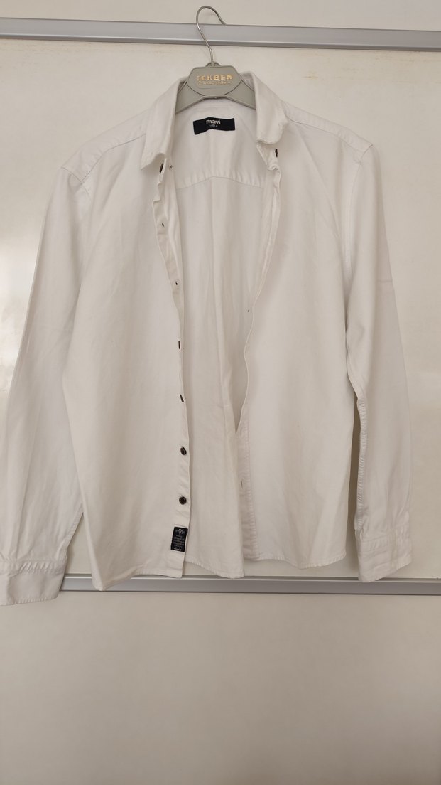 Regular Fit Beyaz Uzun Kollu Erkek Gömlek - Görsel 4