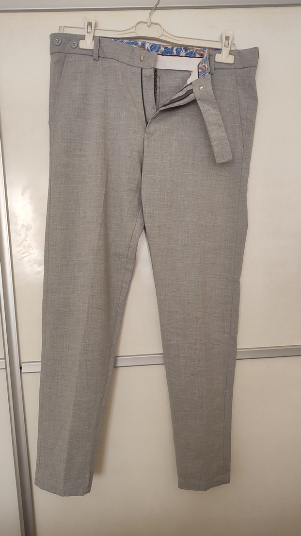 Gri Erkek kumaş Pantolonu - Görsel 2