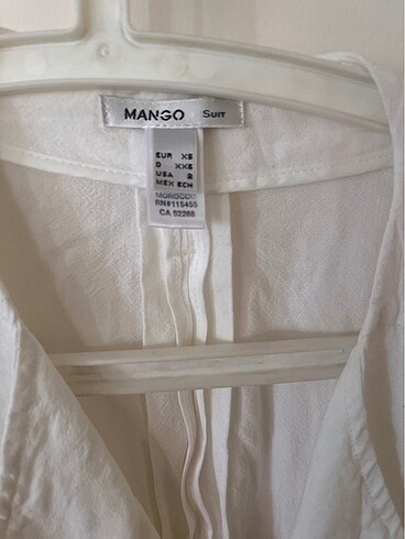 Mango Koton pamuklu kruvaze yazlik elbise