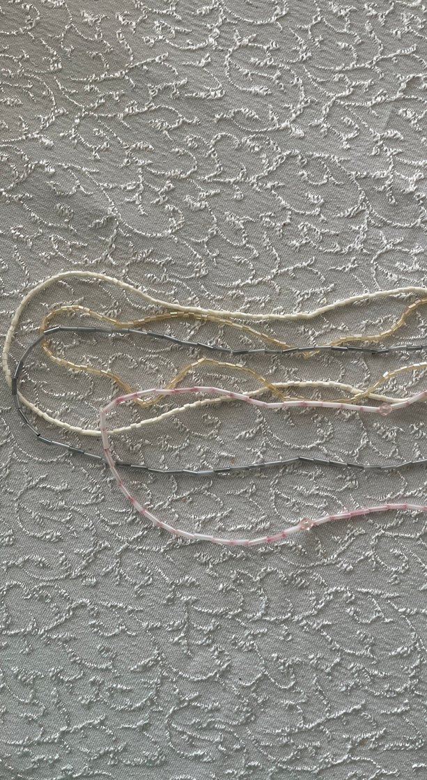 Vintage kadın boncuk kolye seti el yapımı - Görsel 2