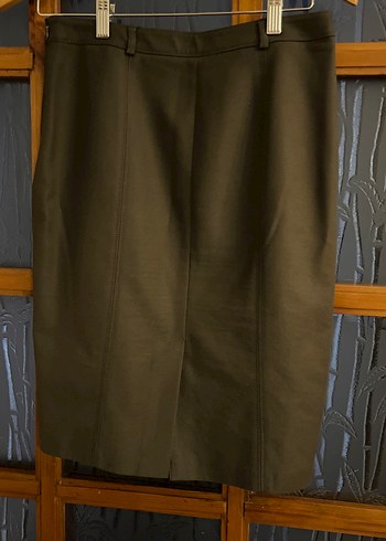 Haki Düğmeli Kadın Blazer Ceket etek takım - Görsel 8