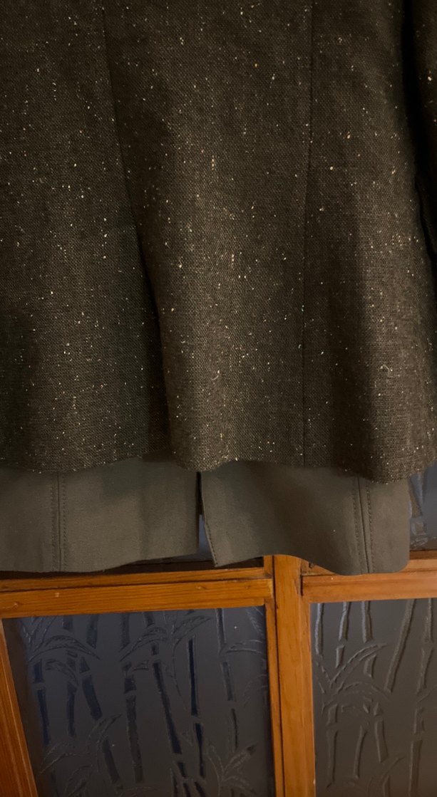 Haki Düğmeli Kadın Blazer Ceket etek takım - Görsel 5