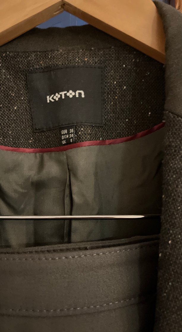 Haki Düğmeli Kadın Blazer Ceket etek takım - Görsel 4