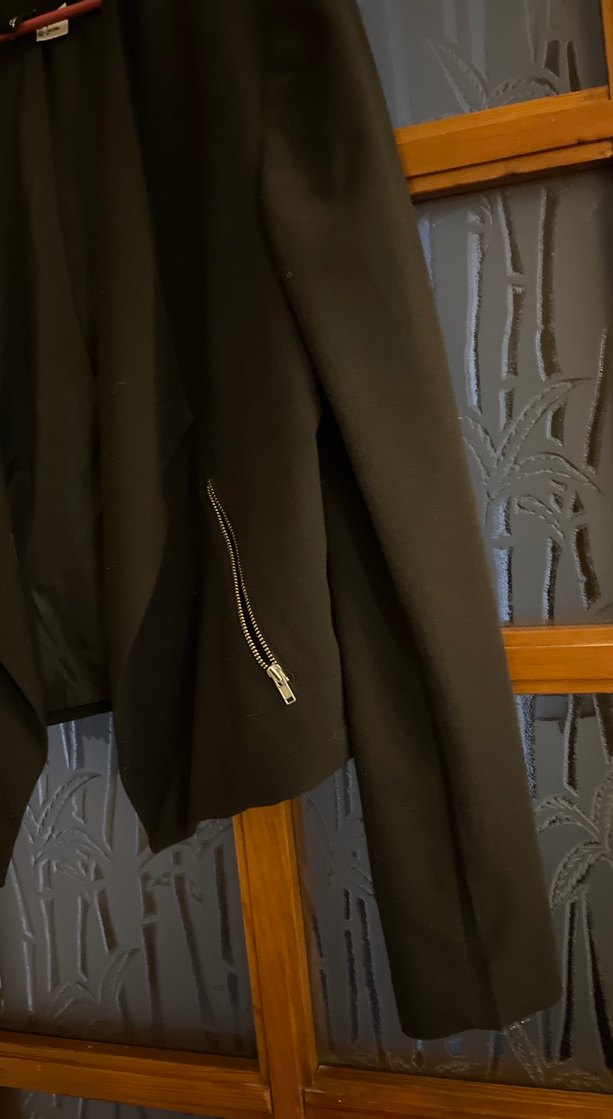 Siyah  Mini Kadın Blazer Ceket - Görsel 2