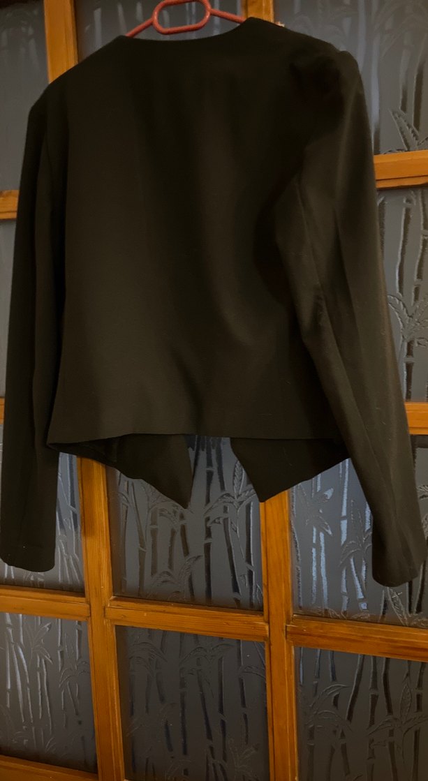 Siyah  Mini Kadın Blazer Ceket - Görsel 4