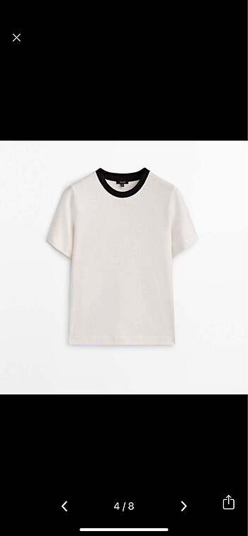 Massimo Dutti Massimo dutti biyeli tişört