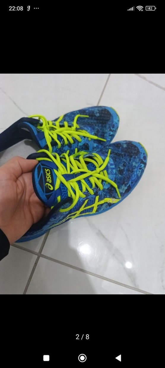 Mavi Renkli Bağcıklı  Erkek Spor Ayakkabı - Görsel 2