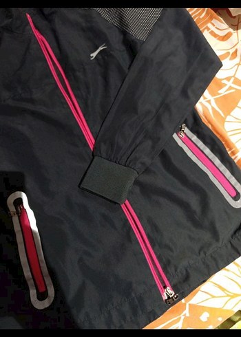 Fermuarlı Siyah Kadın Spor Ceket - Görsel 5