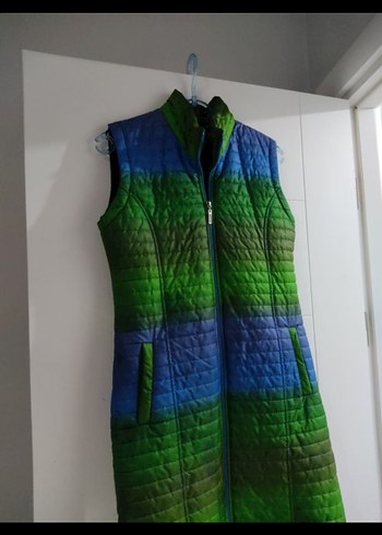 Uzun Renkli Kadın Yelek - Görsel 4