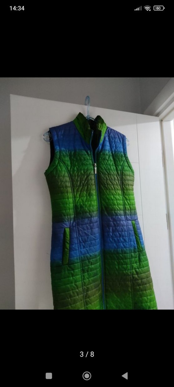 Uzun Renkli Kadın Yelek - Görsel 4