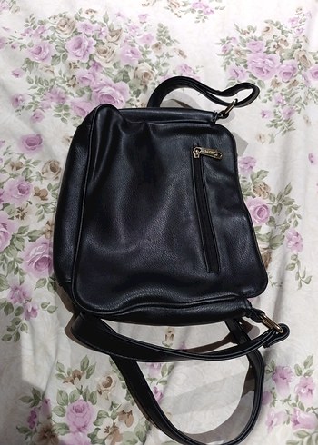 Klasik Siyah Deri Kadın Çanta - Görsel 7