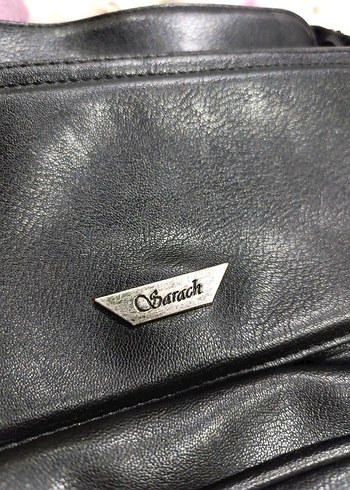 Klasik Siyah Deri Kadın Çanta - Görsel 2