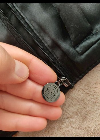 Siyah Süet Kemerli Kadın Portföy Çanta - Görsel 3