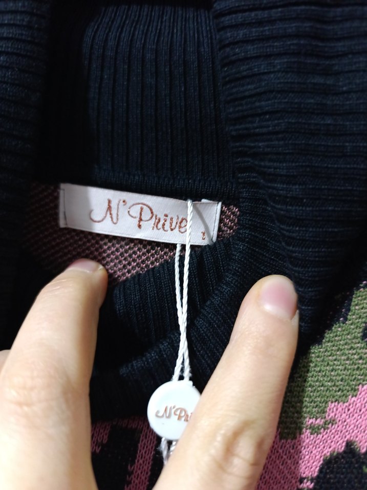 Uzun Kollu Pembe triko Elbise - Görsel 4