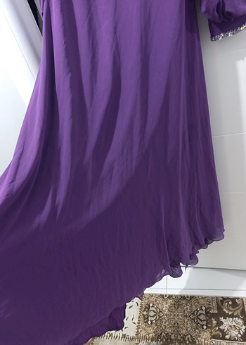 mor abiye elbise - Görsel 4