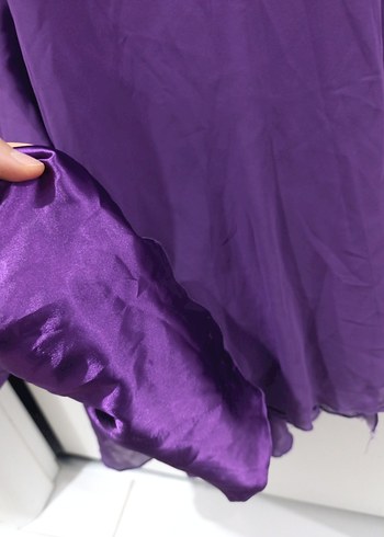 mor abiye elbise - Görsel 7