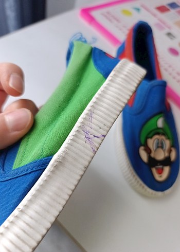 H&M Süper Mario Bağcıksız Çocuk Spor Ayakkabı - Görsel 5